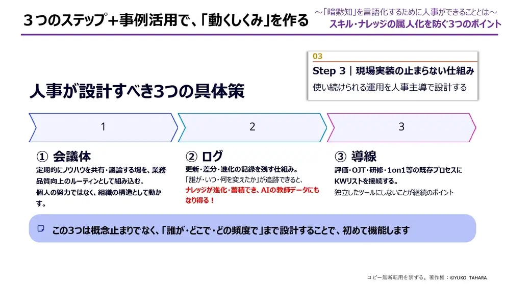 人事が設計すべき3つの具体策
