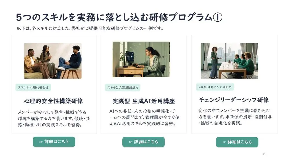 研修プログラム